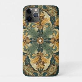 Capa Para iPhone 11 Pro William Morris Ouro Lily Vintage Pré-Raphaelite