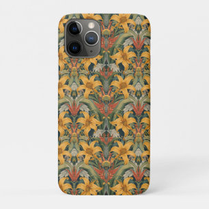 Capa Para iPhone 11 Pro William Morris Ouro Lily Vintage Pré-Raphaelite