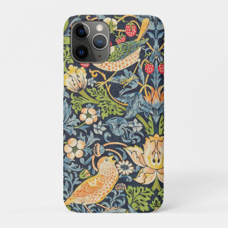 Capa Para iPhone 11 Pro William Morris Strawberry Thief Padrão Floral