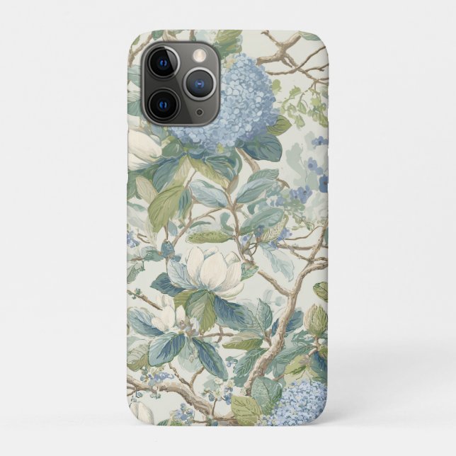 Capa Para iPhone 11 Pro Willow Little Magnolia Wallpaper Floral Coastal  (Verso)
