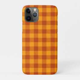 Capa Para iPhone 11 Pro Xadrez Búfalo Âmbar Mel