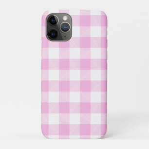 Capa Para iPhone 11 Pro Xadrez Búfalo Rosa