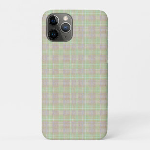 Capa Para iPhone 11 Pro Xadrez de Sage Neutro Desgastado