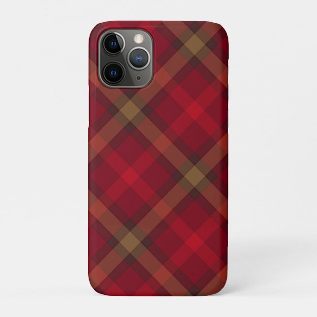 Capa Para iPhone 11 Pro Xadrez escocesa (Verso)
