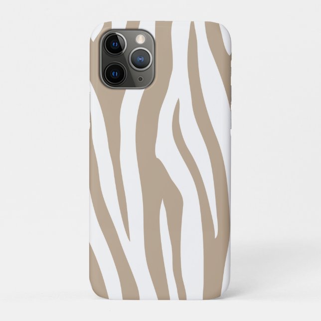 Capa Para iPhone 11 Pro Zèbre beige (Verso)
