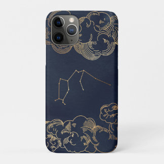 Capa Para iPhone 11 Pro Zodíaco, Astrologia, Aquarius Moon Sun Stars Telef