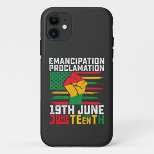 Capa Para iPhone 11 Proclamação de Emancipação do Juneteenth Liberdade