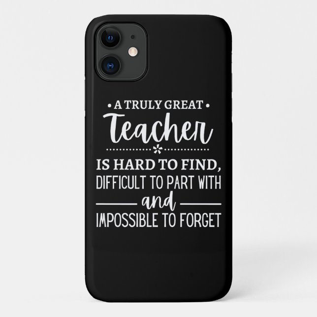 Capa Para iPhone 11 Professor verdadeiramente Excelente (Verso)
