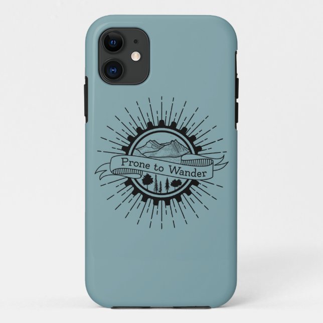 Capa Para iPhone 11 Prone to Wander Traveler (Verso)