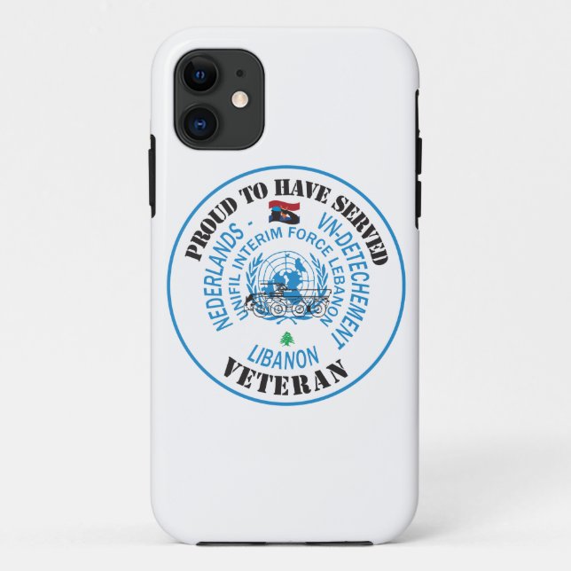 Capa Para iPhone 11 Proud to have served Libanon UNIFIL (Verso)