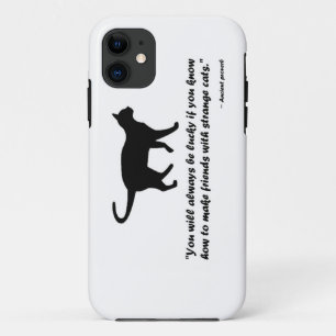 Capa Para iPhone 11 Provérbio antigo do gato