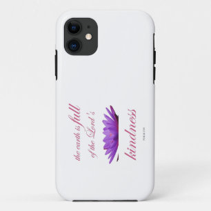 Capa Para iPhone 11 psalm 33 doçura roxa