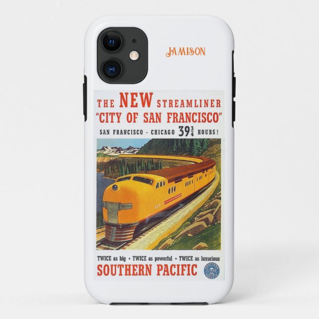 Capa Para iPhone 11 Publicidade aos comboios de alta velocidade (Verso)