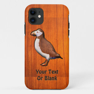 Capa Para iPhone 11 Puffin atlântico entalhado
