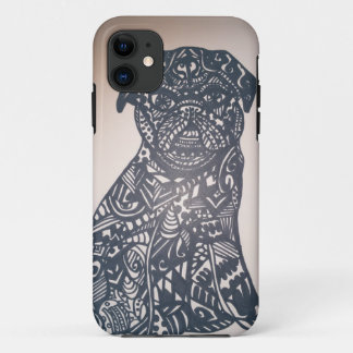 Capa Para iPhone 11 Pug de Zendoodle