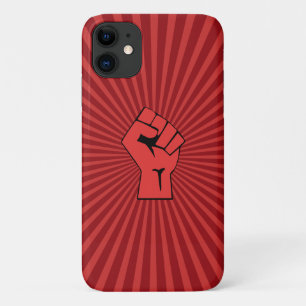 Capa Para iPhone 11 Punho Revolucionário Vermelho