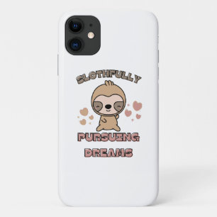 Capa Para iPhone 11 Punição de Animal de Preguiça Kawaii