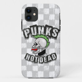 Capa Para iPhone 11 Punks Not Morto Skull Mohawk Punk Rock Rocker
