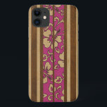 Capa Para iPhone 11 Pupukea Vintage Havaiana Faux Wood Surfboard<br><div class="desc">Pia Colorway. Na costa norte de Oahu, no Havaí, há uma comunidade de pontos surfs conhecida como Pūpūkea. Este pequeno surf é o lar de alguns dos maiores pontos surfs do mundo, como Velzyland, Sunset, Pipeline e Banzai Beach. Nosso design lembra uma prancha de surfe vintage desde o início do...</div>