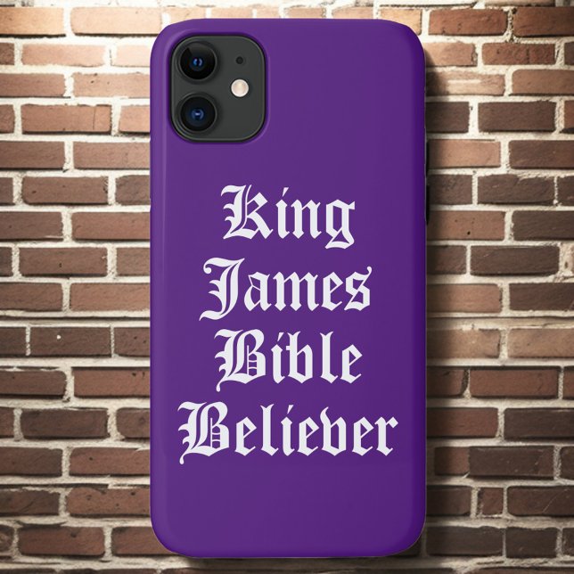 Capa Para iPhone 11 Purple Christian Faith King James Bíblia Trust (Criador carregado)