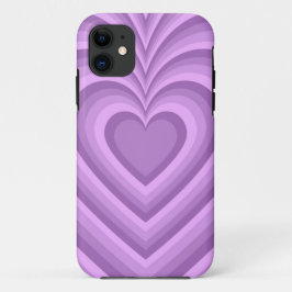 Capa Para iPhone 11 Púrpura Hipnótica Prato de Amor