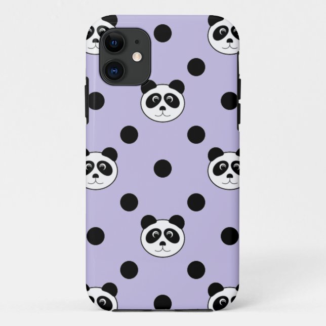 Capa Para iPhone 11 púrpura panda (Verso)
