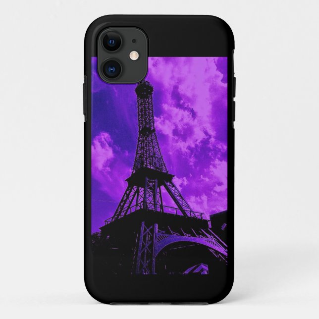 Capa Para iPhone 11 Púrpura Paris (Verso)
