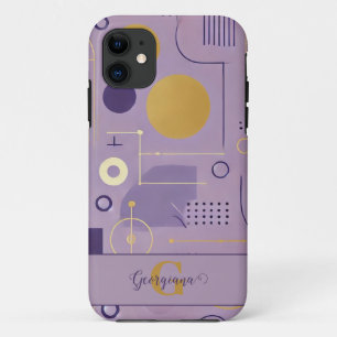 Capa Para iPhone 11 Púrpura personalizada e minimalista escandinavo Do