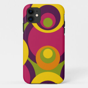 Capa Para iPhone 11 Púrpura Vermelha Laranja Amarelo-Amarelo Padrão
