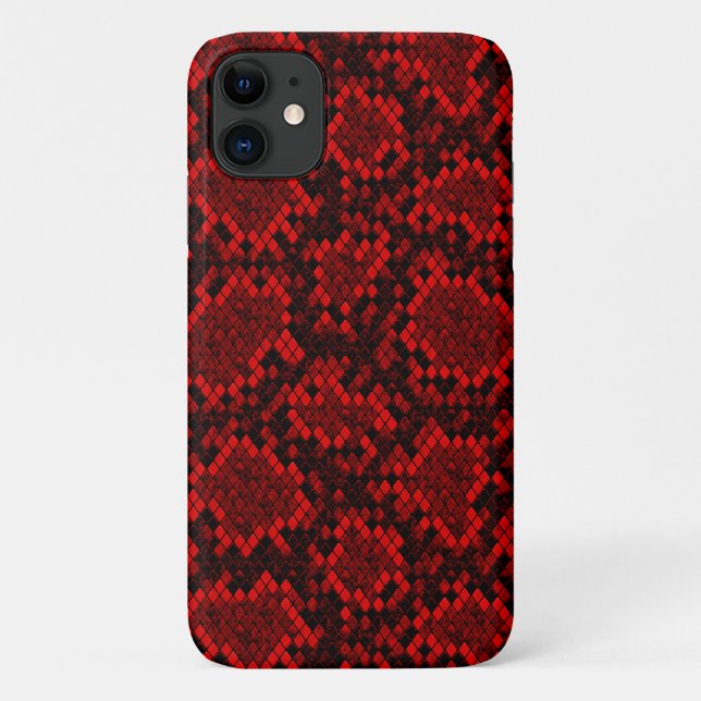 CAPA PARA iPhone 11 PYTHON RED SKIN (Verso)