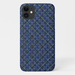 Capa Para iPhone 11 quadrado azulado com pontos pixelizados
