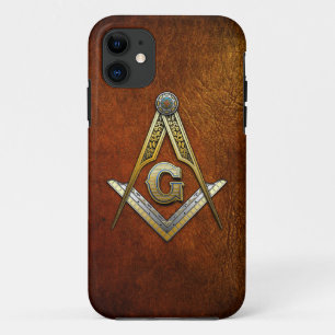 Capa Para iPhone 11 Quadrado e compassos maçónicos