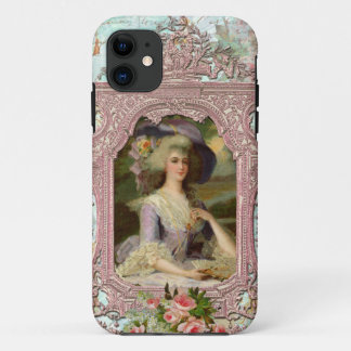 Capa Para iPhone 11 Quadro Marie Antonieta e Rosa