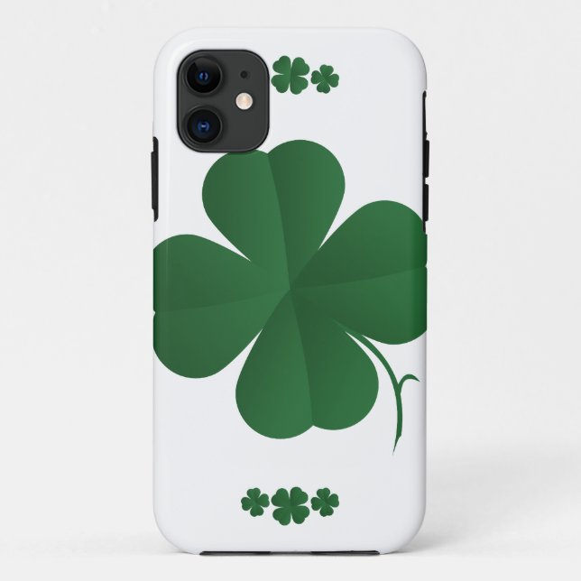Capa Para iPhone 11 Quatro Clovers Folha (Verso)