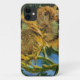 Capa Para iPhone 11 Quatro Girassóis Cortados, Vincent van Gogh