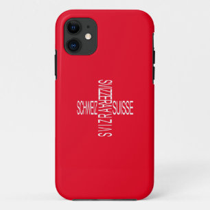 Capa Para iPhone 11 Quatro línguas nacionais suíças - Suiça