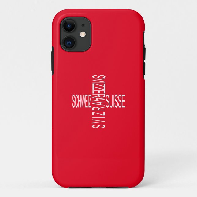 Capa Para iPhone 11 Quatro línguas nacionais suíças - Suiça (Verso)