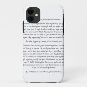 Capa Para iPhone 11 Que acontece se você cai no amor com um escritor?
