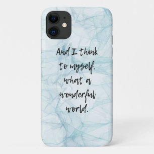 Capa Para iPhone 11 Que maravilhoso mundo azul