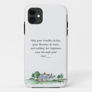 Capa Para iPhone 11 "Que todos os seus problemas sejam menores" esboço