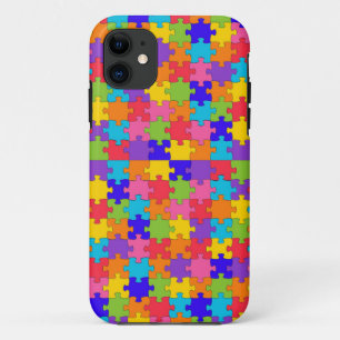 Capa Para iPhone 11 quebra-cabeça de autismo