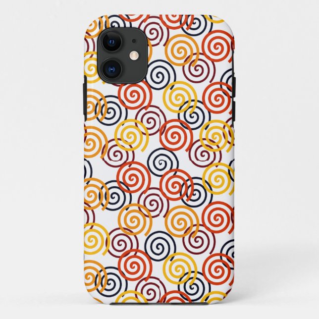 Capa Para iPhone 11 Queda de espirais (Verso)