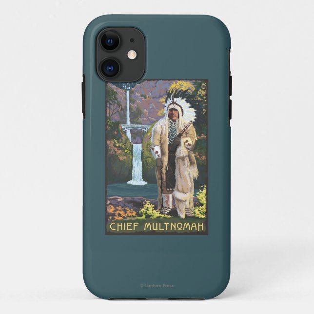 Capa Para iPhone 11 Quedas de Multnomah, OregonChief Multnomah (Verso)