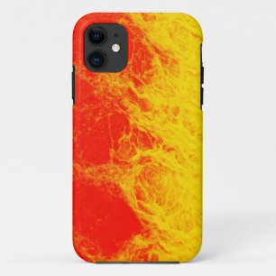 Capa Para iPhone 11 Queima de fogo vermelho e amarelo