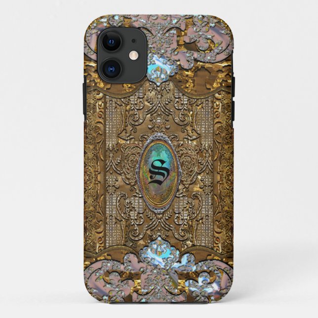 Capa Para iPhone 11 Quic Monograma Francês Finmoore (Verso)
