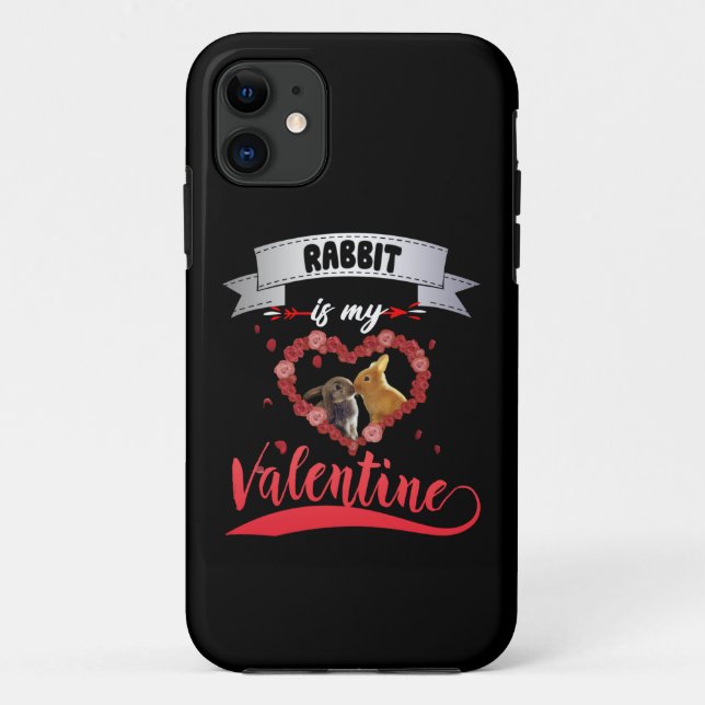 Capa Para iPhone 11 Rabbit Lover | Coelho É Meu Namorados (Verso)