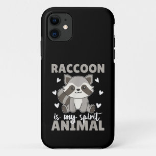 Capa Para iPhone 11 Raccoon é o meu espíritos animal, Curião