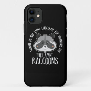 Capa Para iPhone 11 Raccoon Lover Raccoon Para Dia de os namorados