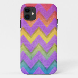 Capa Para iPhone 11 Rainbow Chevron por Shirley Taylor