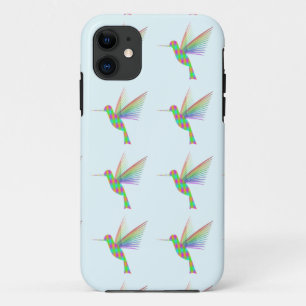 Capa Para iPhone 11 Rainbow Hummingbird